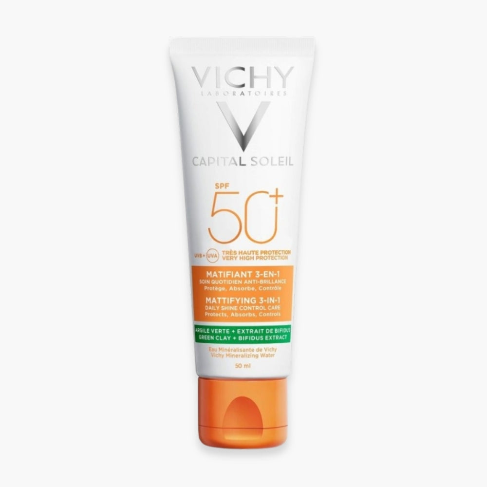 VICHY – Capital Soleil Matifiant 3en1 Anti-Brillance SPF50+ – 50ml