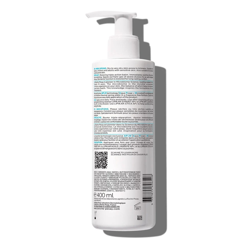 LA ROCHE POSAY – Lipikar Baume AP+M Triple-Repair Balm – 400ml